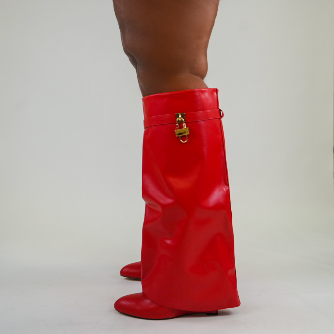 KAYLEE WIDE CALF - RED