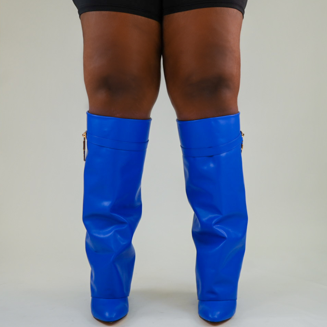 KAYLEE WIDE CALF - ROYAL BLUE