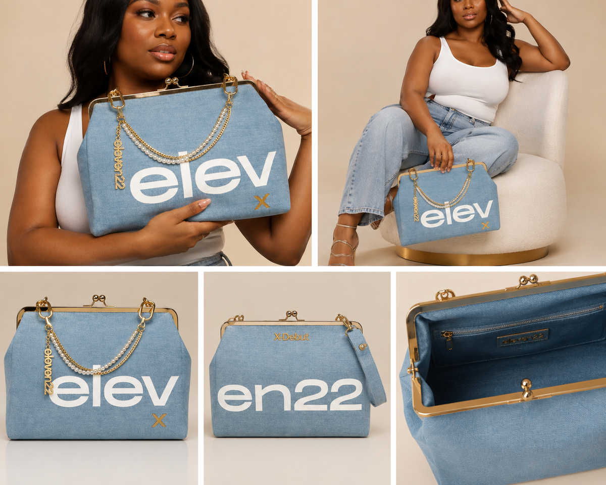 Signature Kiss Lock Jumbo Clutch