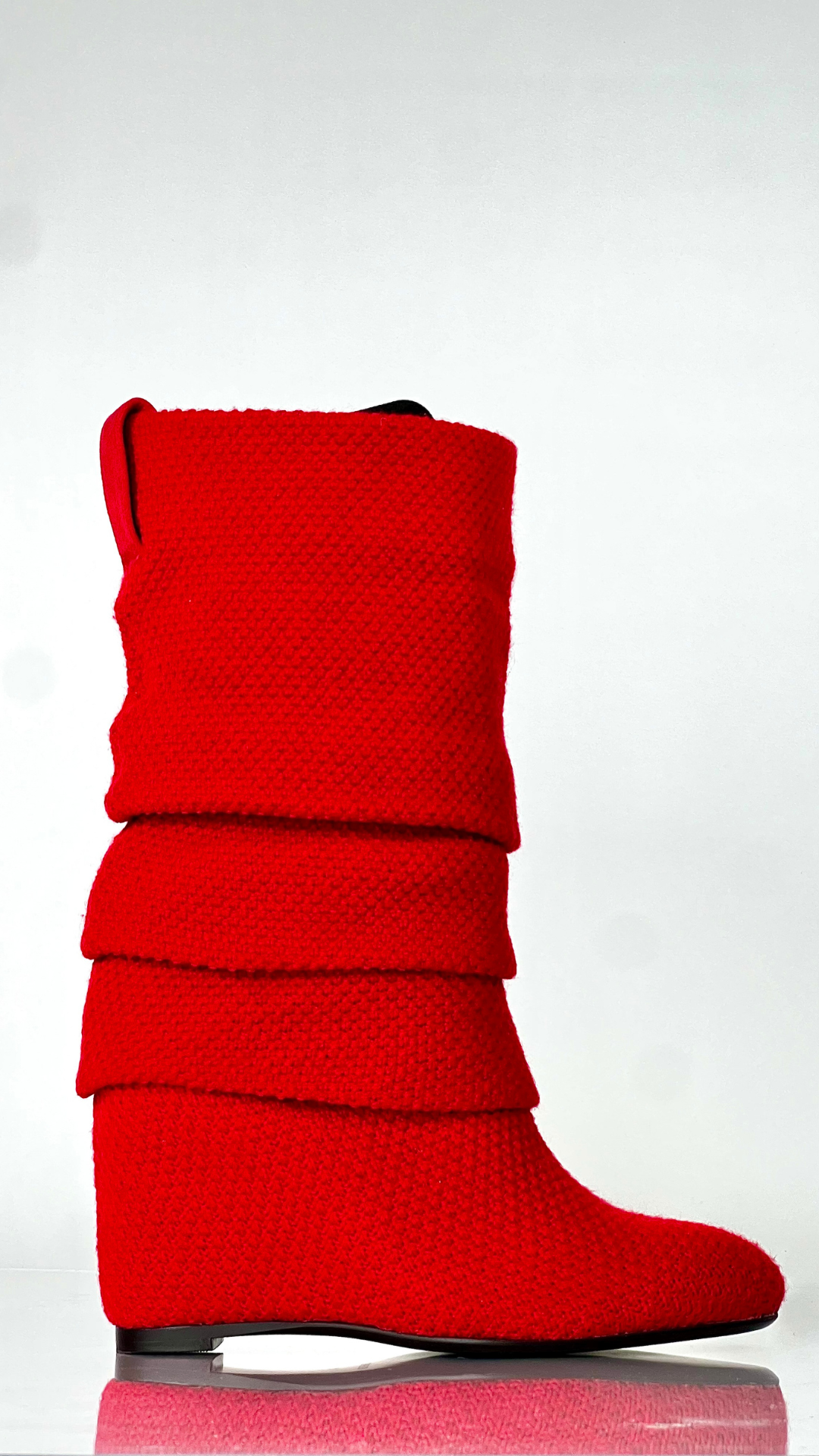 LONDON WEDGE BOOT - RED