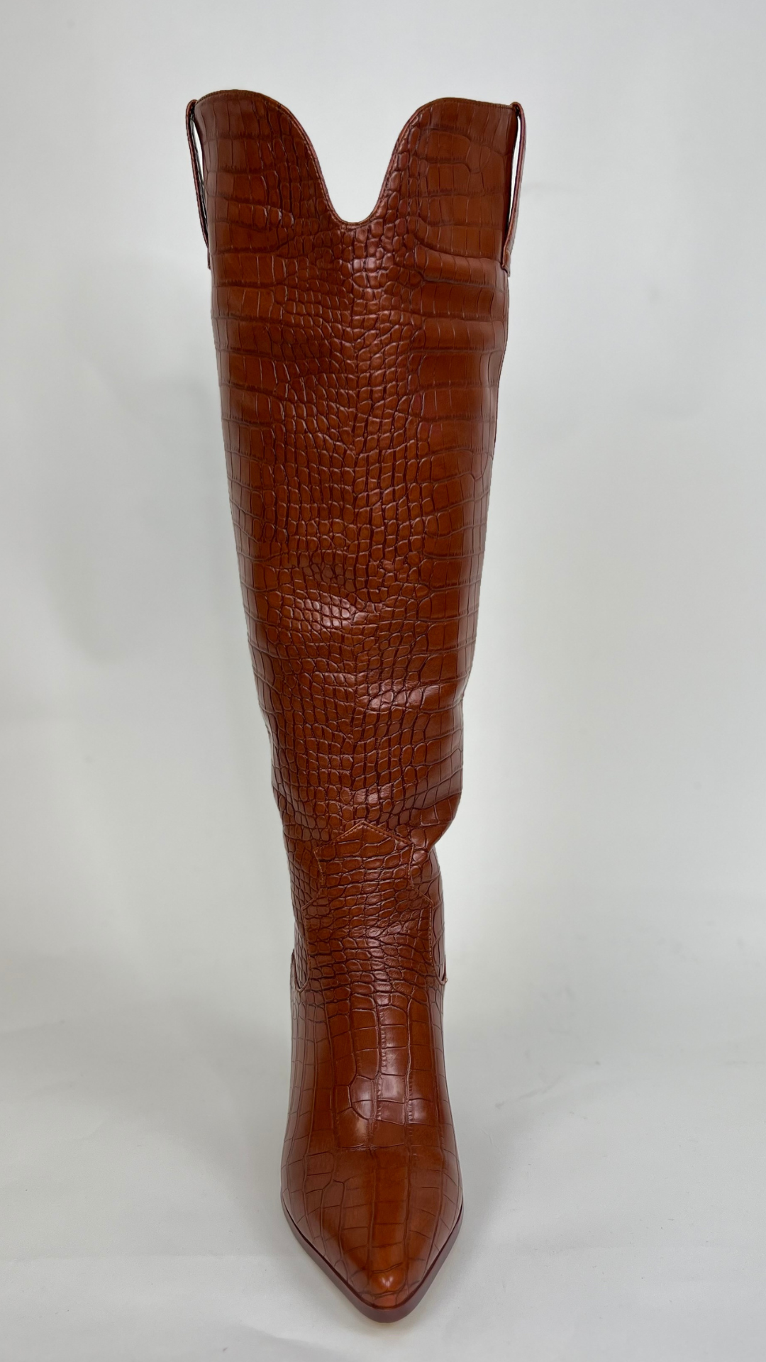NYLAH COWGIRL KNEE HIGH - BROWN